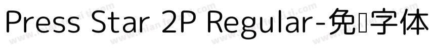 Press Star 2P Regular字体转换